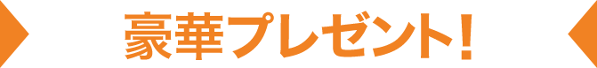 豪華プレゼント!